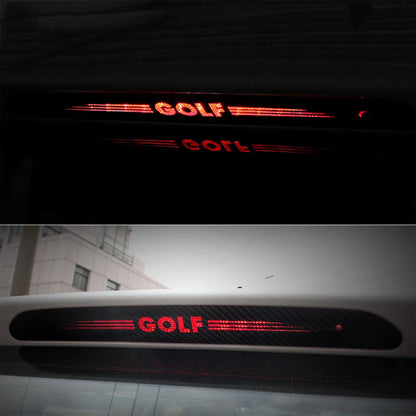 Carbon Fiber Brake Light Sticker High Luminous Brake Decorative Cover For VW R GOLF 6 5 7 GT-I MK6 MK7 POLO Accessories