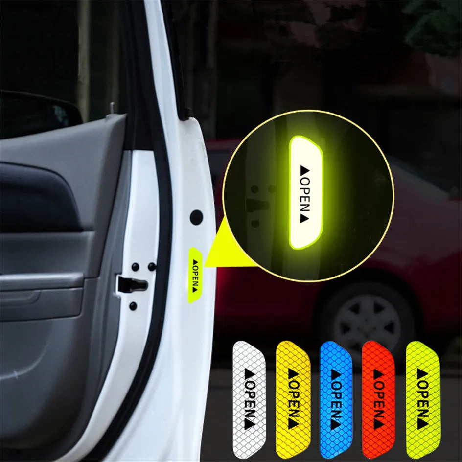 4PCS/set Car Reflective Strips Warning Stickers.