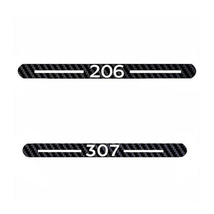 Car Styling Car Cover Car Protector Carbon Fiber Vinyl Sticker Brake Light Hatch Back Decoration for Peugeot 206 307