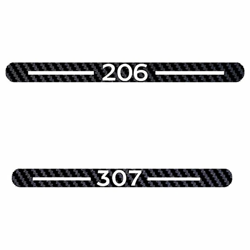 Car-styling Carbon Fiber Brake Sticker Rear Brake Lights Stickers For Peugeot 206 Peugeot 307 Vinyl Sticker Car Styling