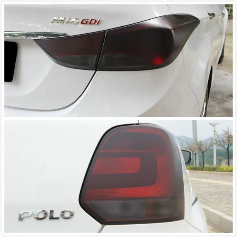 Car Headlight Taillight Fog Lamp Tint Film Sticker.