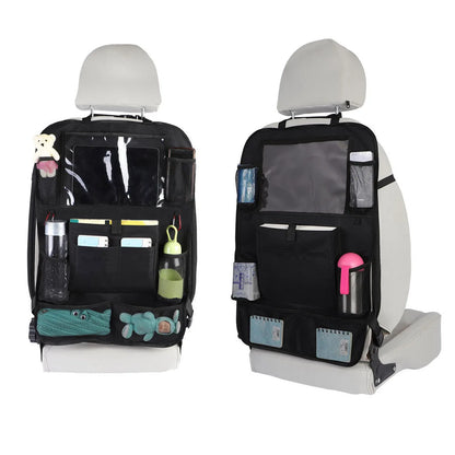 1PC Car Back Seat Organizer Kids Car Backseat Cover Protector with Touch Screen Tablet Holder Kick Mats with Pocket for Toys