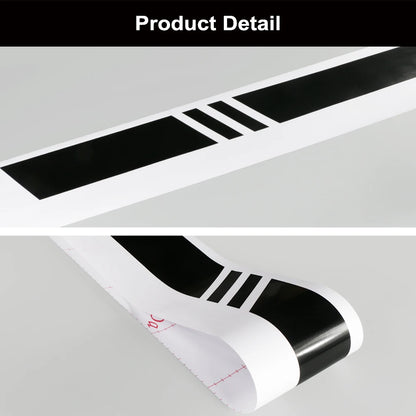 2pcs/lot 220x8cm Stripe Style Side Stripes Car Both Body Stickers Decal Car Wrap Vinyl Film Automobiles Products Car Accessories