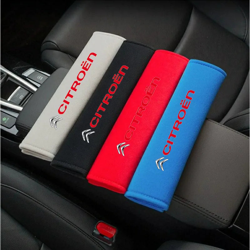 2pcs Car Seat Belt Adjustable Shoulder Pad For Citroen C4 C3 C5 C1 C2 Berlingo C-Elysee C4-Pic Accessories Seat Belt Padding Pad