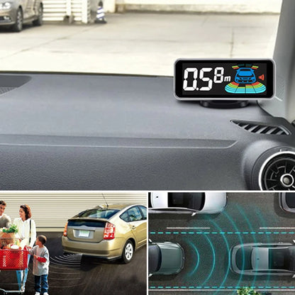 Multiple Radar Parking Sensor Kit Backlight Parktronic LED Display System Backup Monitor Detector Assistant 4/6/8 Sensor Alarm