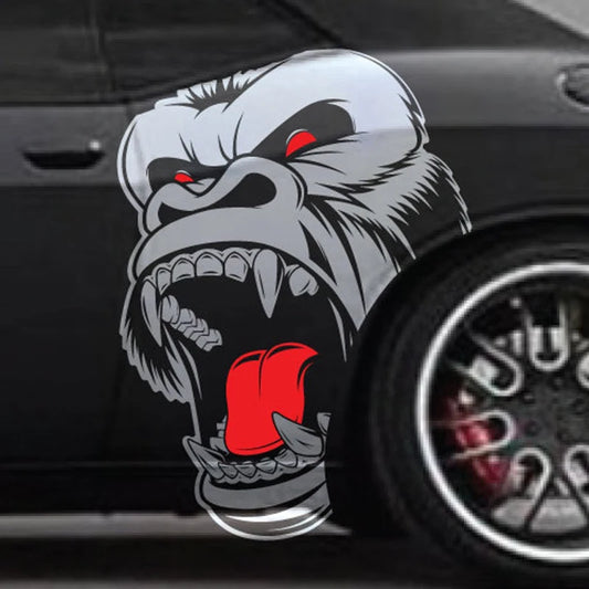 Angry Gorilla Kong Car Styling Stickers Decal King Kong Animals Growling Gorilla Side of Car Graphic Vinyl Decals Accessories