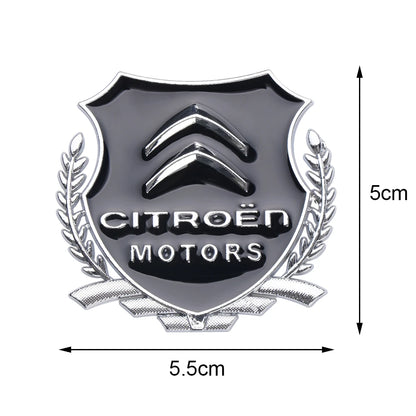 1pc 3D Metal Wheat ears Car Body Decoration Sticker Badge Emblem For Citroen C1 C3 C4 Grand Picasso C4L C5 C6 VTS DS Accessories