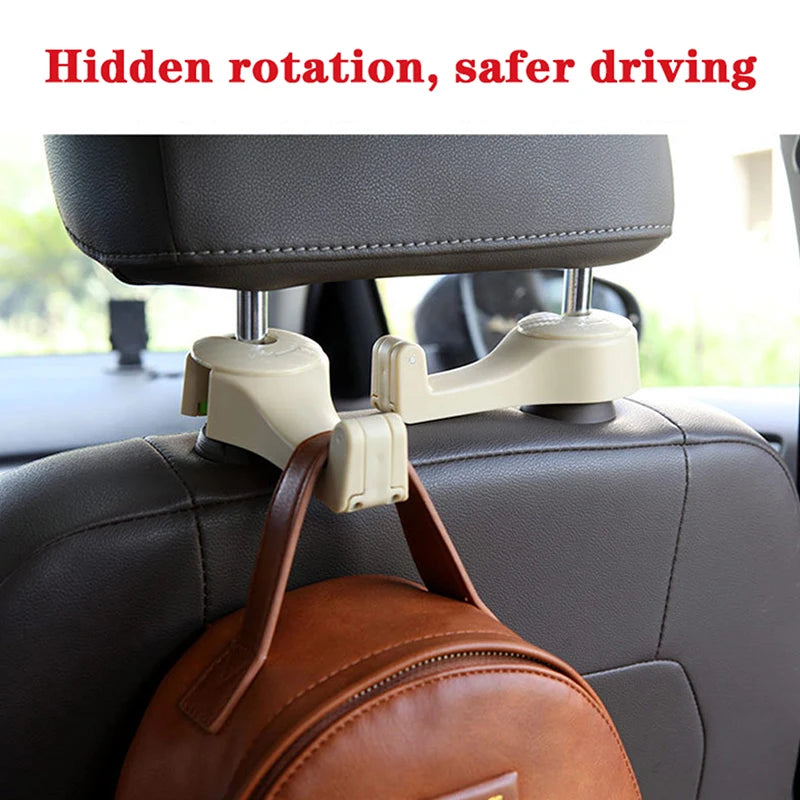 1PC Universal Car Headrest Hooks with Phone Holder Backseat for Phone Support Mobile Back Seat Kid Clip Stand Mount