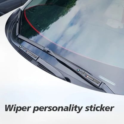 Car Window Wiper Sticker Auto Decor Decal Accessories For BMW Performance E28 E49 X3 X1 X2 X4 X5 X6 E30 E90 E53 E61 E62 E93 G30