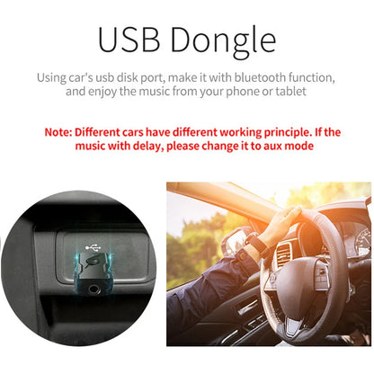 USB & 3.5mm AUX Bluetooth 5.3 Dongle Audio Receiver Transmitter Music Adapter For PC Mp3 Speaker TV Wireless Earphone Car Radio