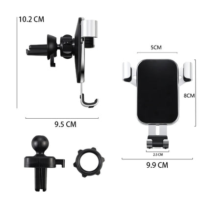 ABS Car Phone Holder 360 Rotation Gravity Auto Grip Bracket For Audi Sline A1 A3 A4 B8 B7 A6 C7 A5 A7 A8 B9 B6 C6 Q2 Q3 Q5 Q7 Q8