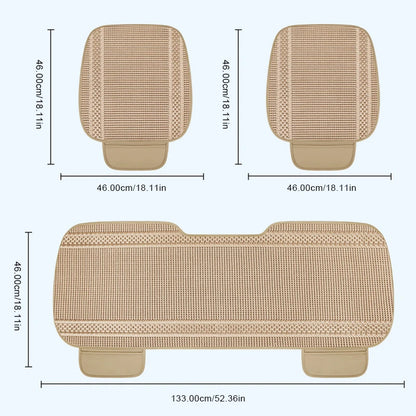 SEAMETAL Summer Car Seat Cover Breathable Ice Silk Universal Front Rear Seat Cushion Pad Mat Protector Auto Interior Accessories