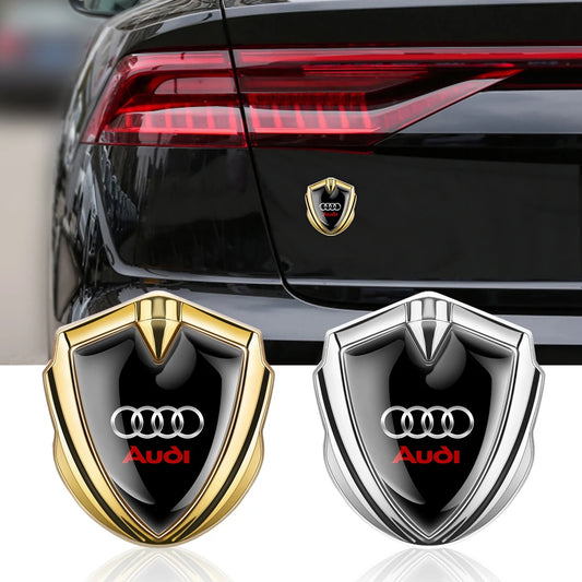 Auto Styling 3D Metal Badge Body Trunk Decoration Sticker Accessorie for Audi A3 A4 B8 8P 8V A6 C7 A5 Q5 B7 B6 B9 Q7 A1 A7 Q3 8L