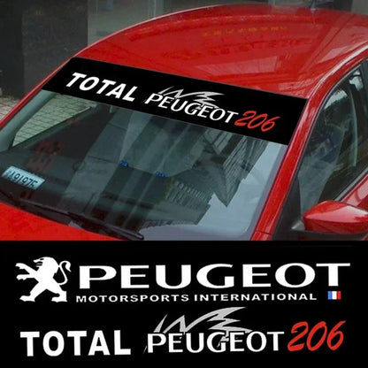 Car Front Windshield Decor Decal Reflective Sticker for Peugeot 3008 2008 307 308 207 208 508 408 4008 407 301 206 306 205 407