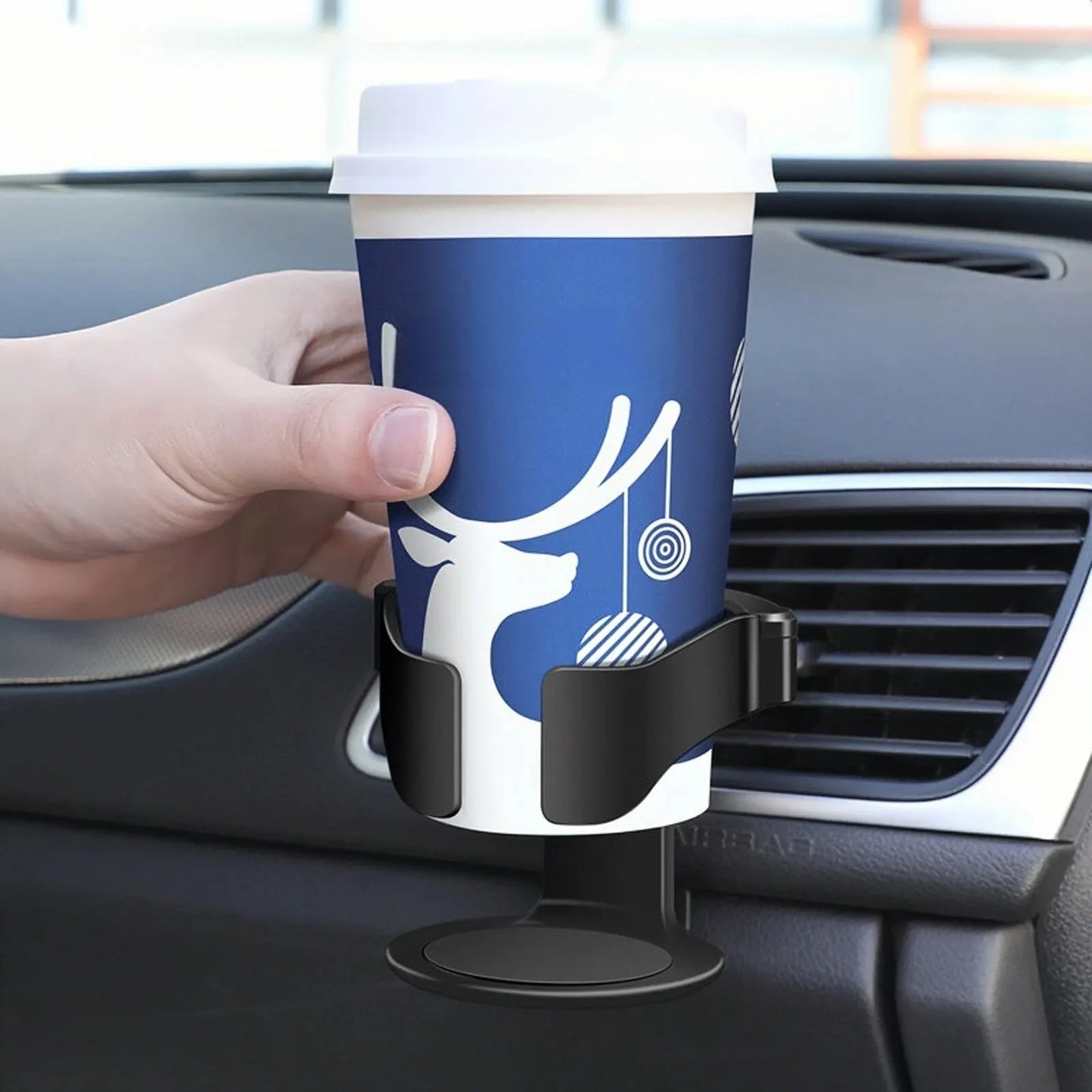 Car Air Vent Drink Cup Bottle Holder Auto Drink Rack Stand for Water Bottles & Ashtray Multifunctional Car Coffee Cup Holder