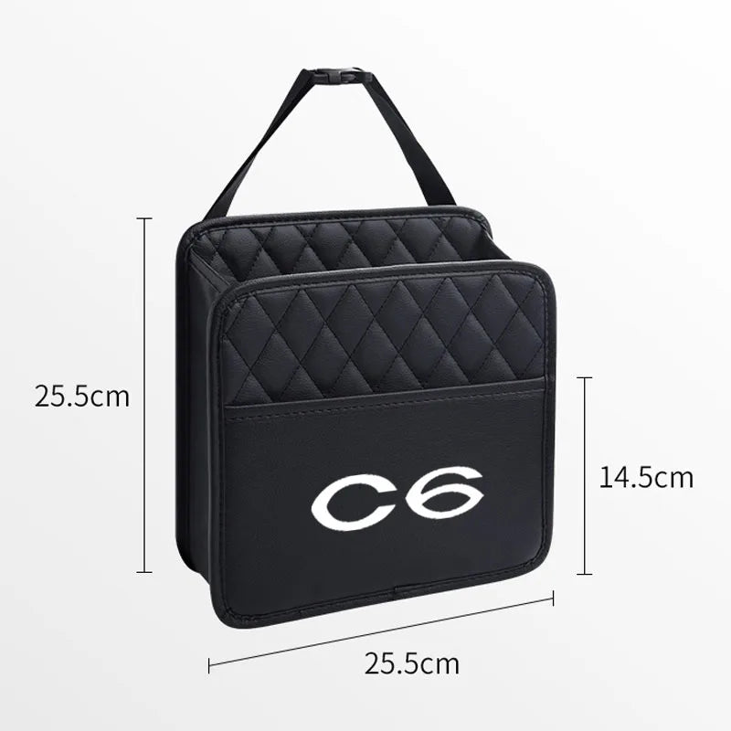 Car Back Rear Organizer Seat Elastic String Universal Storage Bag Pocket Auto Organizer For Citroen C6 Auto Accessories Hanging