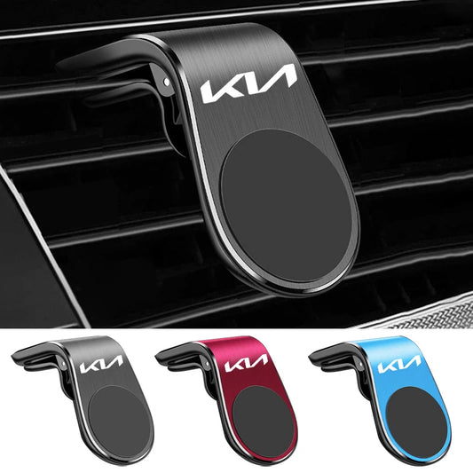 1Pcs Magnetic Car Phone Holder Metal Stand Accessories For KIA Rio Soul Seltos Forte K5 K3 Niro Sorento Stinger Sportage Cerato