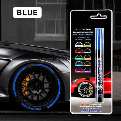 SEAMETAL Car Tire Graffiti Pen Car Wheel Tire Paint Permanent Oily Marker Pens Waterproof Non-Fading Auto Tyre Letters Repair