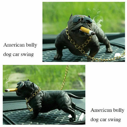 Wear-resistant Bulldog Car Ornaments Feel Comfortable Resin Material Car Dashboard Decoration Car Accessories Interior Decor