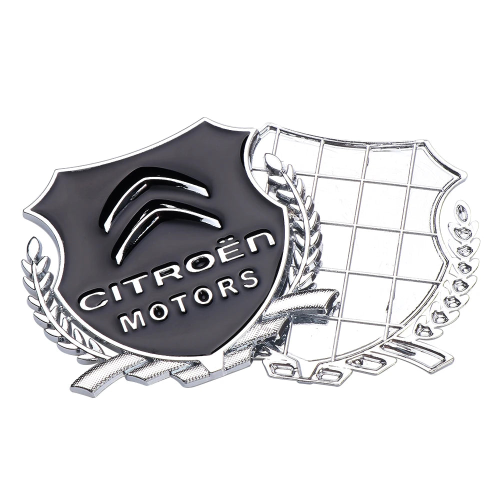 1pc 3D Metal Wheat ears Car Body Decoration Sticker Badge Emblem For Citroen C1 C3 C4 Grand Picasso C4L C5 C6 VTS DS Accessories