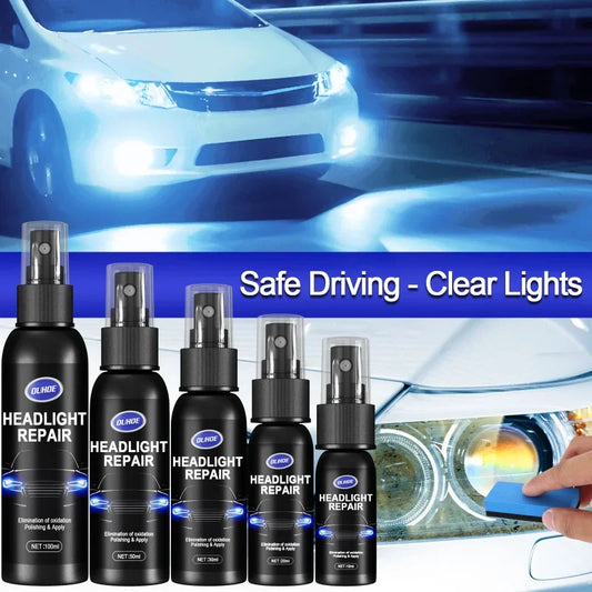 Car Light Polishing Agent Scratch Remover Repair Fluid Headlight Renewal Polish and Maintenance Liquid Car Accessories