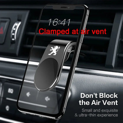 1Pcs Car Interior Metal Magnetic Phone Holder Car Accessories For Peugeot 308 408 508 RCZ 208 3008 2008 107 108 206 207 307 407