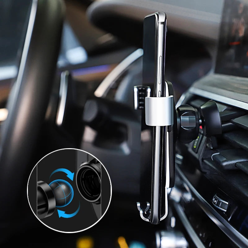 ABS Car Phone Holder 360 Rotation Gravity Auto Grip Bracket For Audi Sline A1 A3 A4 B8 B7 A6 C7 A5 A7 A8 B9 B6 C6 Q2 Q3 Q5 Q7 Q8