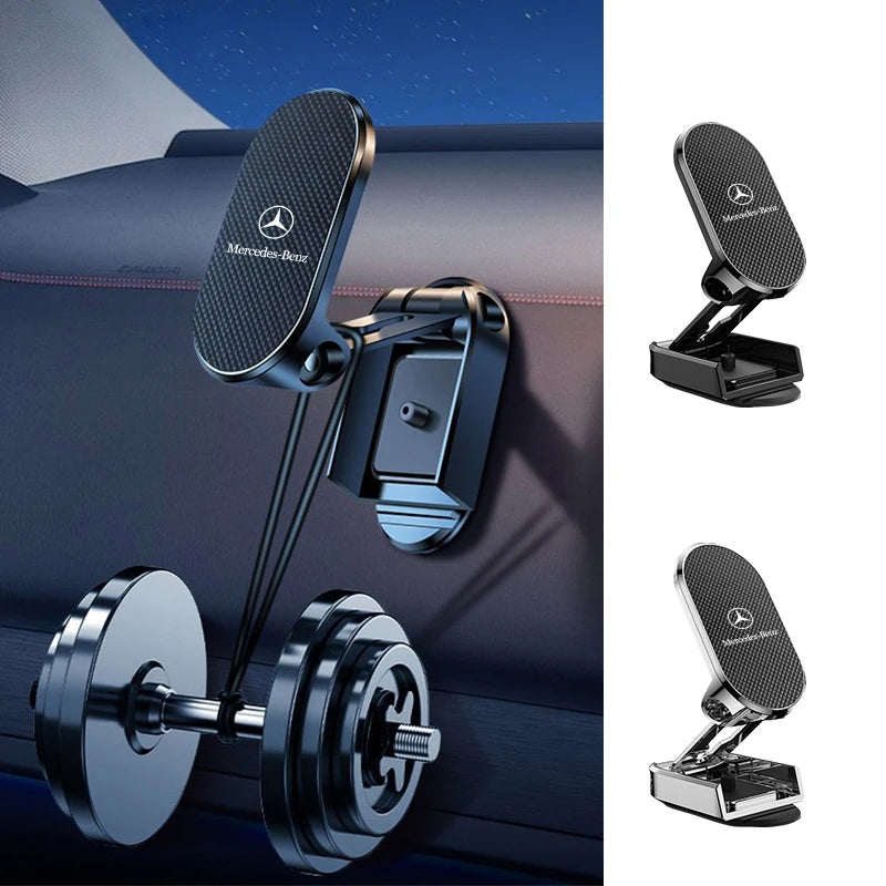 720 Rotatable Magnetic Car Phone Holder For Mercedes Benz C180 C200 C260 C300 W108 W124 W126 W140 W168 W169 Auto Accessories