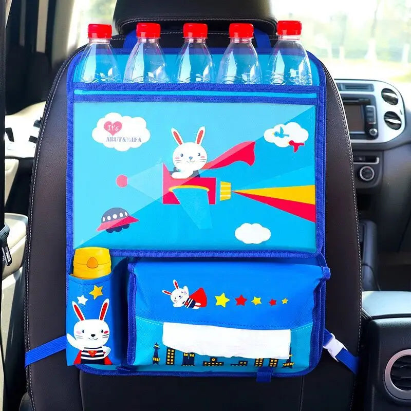 Car Seat Back Storage Bag Cartoon Children's Car Seat Back Hanging Bag Car Storage Bag Car Interior