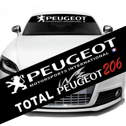 Car Front Windshield Decor Decal Reflective Sticker for Peugeot 3008 2008 307 308 207 208 508 408 4008 407 301 206 306 205 407