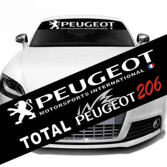 Car Front Windshield Decor Decal Reflective Sticker for Peugeot 3008 2008 307 308 207 208 508 408 4008 407 301 206 306 205 407