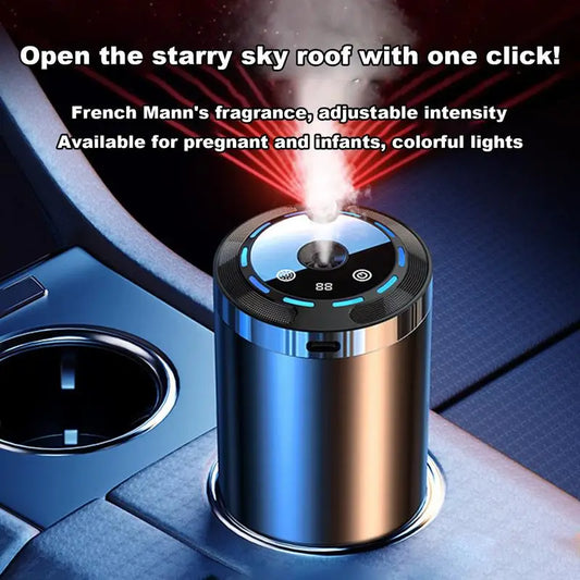 Car Fragrance Humidifier 5 Modes Scent Air Car Odor Eliminator Long Lasting Universal Car Diffuser With Digital Display