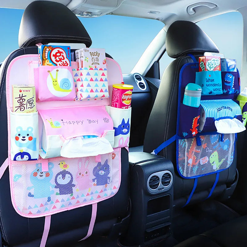 Car Seat Back Storage Bag Cartoon Children's Car Seat Back Hanging Bag Car Storage Bag Car Interior