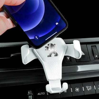 1pcs ABS Car  Air Vent Clip Mount Mobile Phone Holder Auto Accessories For Peugeot 206 307 308 3008 407 508 2008 408 4008 Rifter