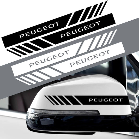 Car Accessories Rearview Mirror Reflective Trim Sticker For Peugeot 3008 5008 208 407 406 4008 206 308 307 301 207 2008 508 107