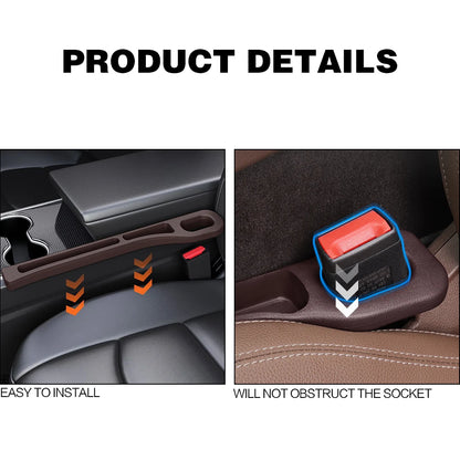 2PCS Car Seat Gap Filler Box Bag Interior Decoration Accessories For Citroen C4L C6 C8 DS3 C2 C3 C4 C5 II X7 XANTIA Picasso