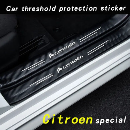 Car Door Sill Stickers For Citroen C1 C2 C4 C5 C3 C4L C8 Berlingo Xsara Picasso crosser C-ELYSEE JUMPY NEMO VTS Accessories