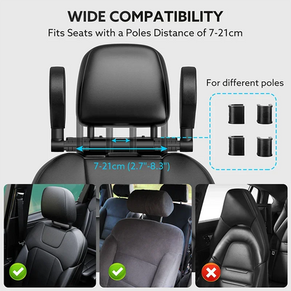 Funicool Car Seat Headrest Adjustable Side Head Support Telescopic Support on Cervical Spine  for Adults Kids U Shaped Pillow