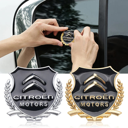 1pc 3D Metal Wheat ears Car Body Decoration Sticker Badge Emblem For Citroen C1 C3 C4 Grand Picasso C4L C5 C6 VTS DS Accessories