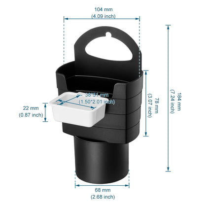 Car Accessories French Fry Holder with Mounting Holds Fries Chips, ketchup, Sauce & More