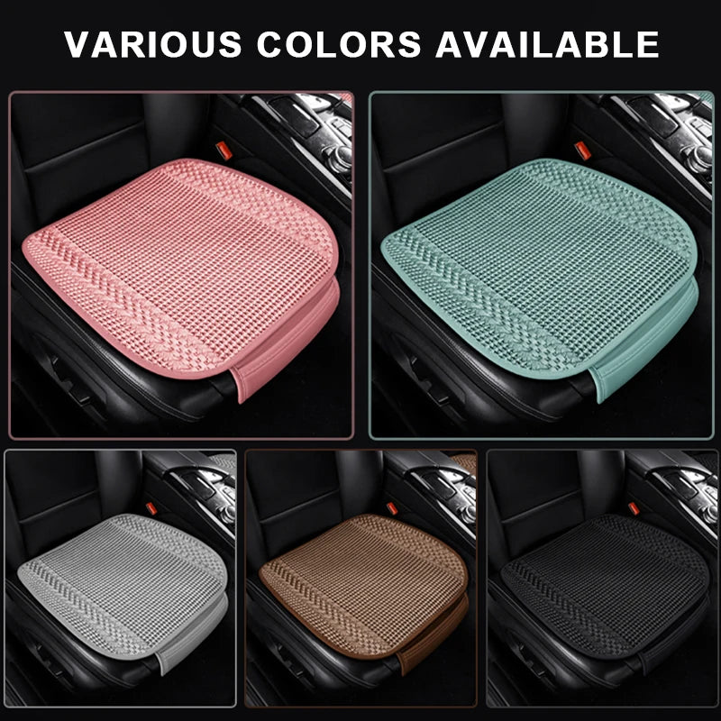 SEAMETAL Summer Car Seat Cover Breathable Ice Silk Universal Front Rear Seat Cushion Pad Mat Protector Auto Interior Accessories