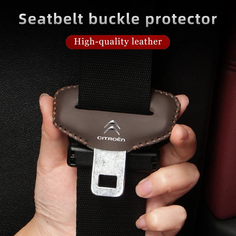 2/5pcs Car Seat Belt Buckle Anti-scratch Protector Cover For Citroen C4 C3 C5 C1 C2 Berlingo Celysee Cactus Picasso Aircross Sax