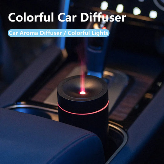 Car Diffuser Wireless Humidifier Auto Air Purifier Aromo Air Freshener with LED Light For Car Aroma Aromatherapy Diffuser