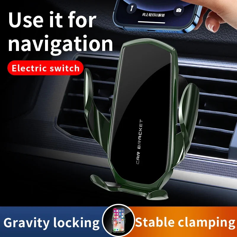 Universal Gravity Car Phone Holder Air Vent Clip Mount Stand Cell Smartphone GPS Support in Car For IPhone Xiaomi Samsung Huawei