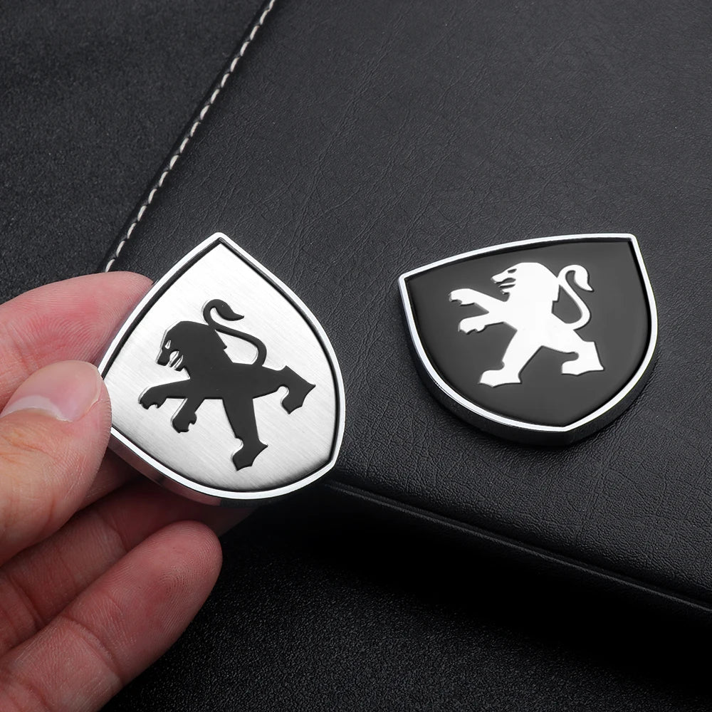 1pcs 3D Metal Badges Car Trunk Body Window Side Fender Sticker Decoration For Peugeot 3008 5008 208 407 406 4008 206 308 307