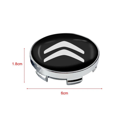 4PCs 60mm Car Wheel Center Hub Center Cap Rim Hub Dustproof Cover Emblemem For Citroen C1 C3 C4 Grand Picasso C4L C5 C6 C8