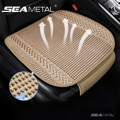 SEAMETAL Summer Car Seat Cover Breathable Ice Silk Universal Front Rear Seat Cushion Pad Mat Protector Auto Interior Accessories