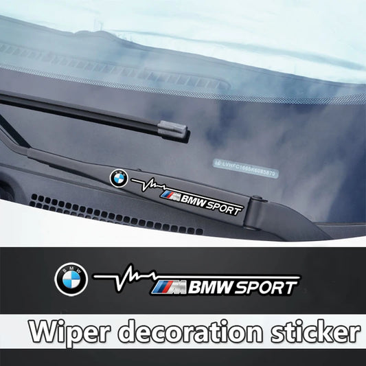 Car Window Wiper Sticker Auto Decor Decal Accessories For BMW Performance E28 E49 X3 X1 X2 X4 X5 X6 E30 E90 E53 E61 E62 E93 G30