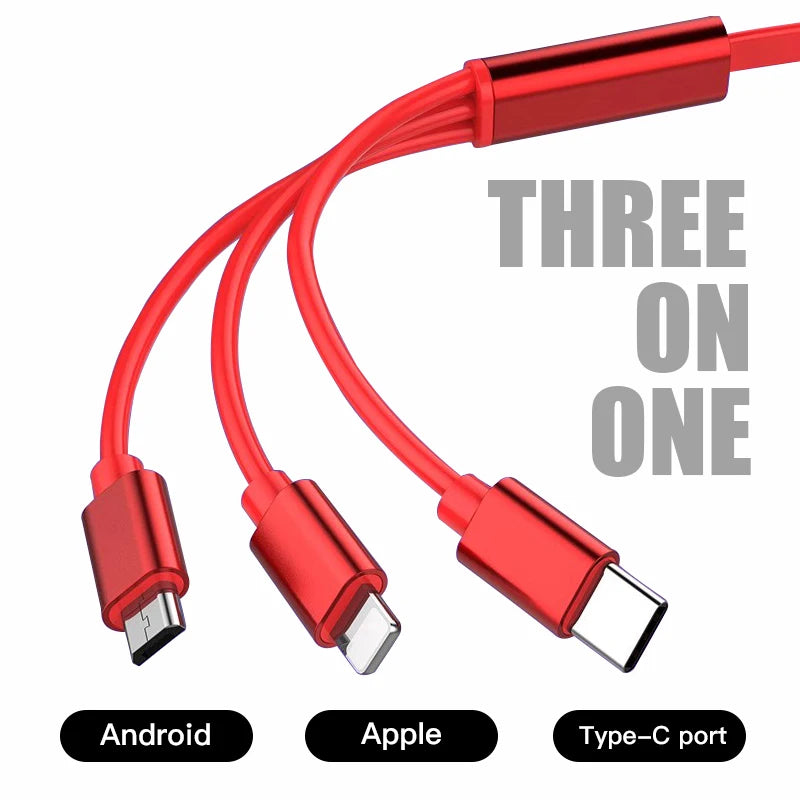 3 In 1 Micro USB Type C Charging Cable Multi Charger For New Peugeot 308 208 408 2008 508 4008 3008 307 207 107 607 106 406 5008